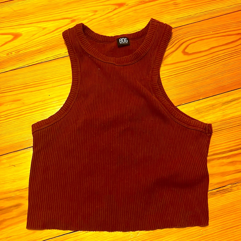 Maroon Halter Tank Top